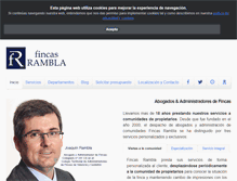 Tablet Screenshot of fincasrambla.com